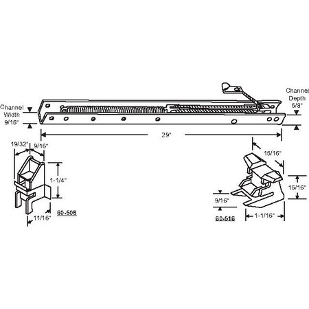 Strybuc 29in Window Channel Balance 60-283-8